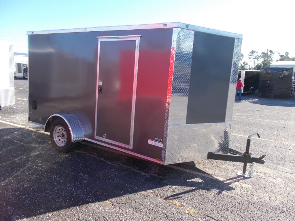 7 wide single axle cargo trailer